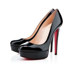 Christian Louboutin Bianca 140 Patent Leather Bla… - image 1